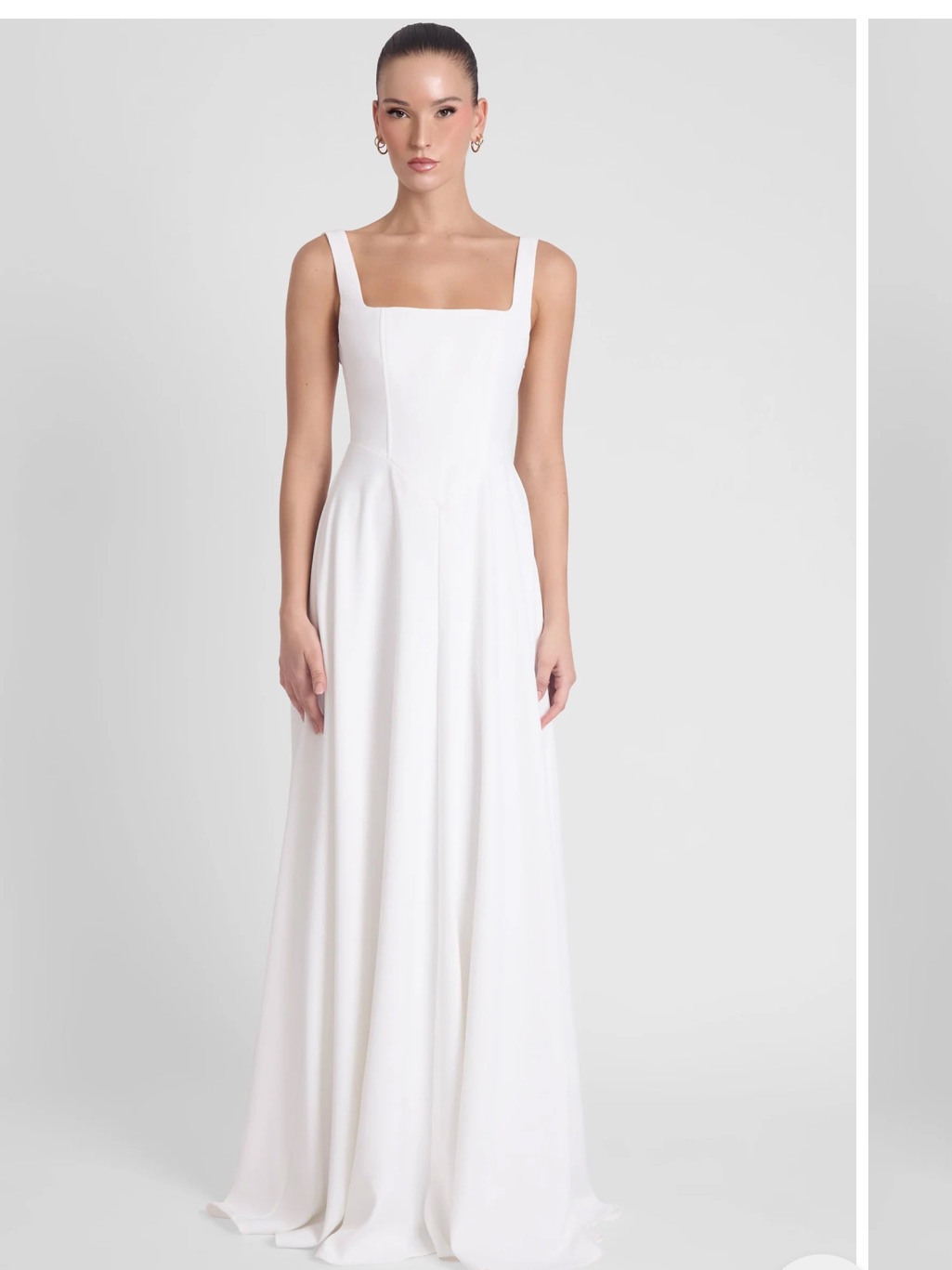 Nwt Leau Siren Square Neck Corset Maxi Dress